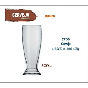 12 Copos Cerveja Munich 300Ml-Artesanal-Pilsen-Premium-Ipa