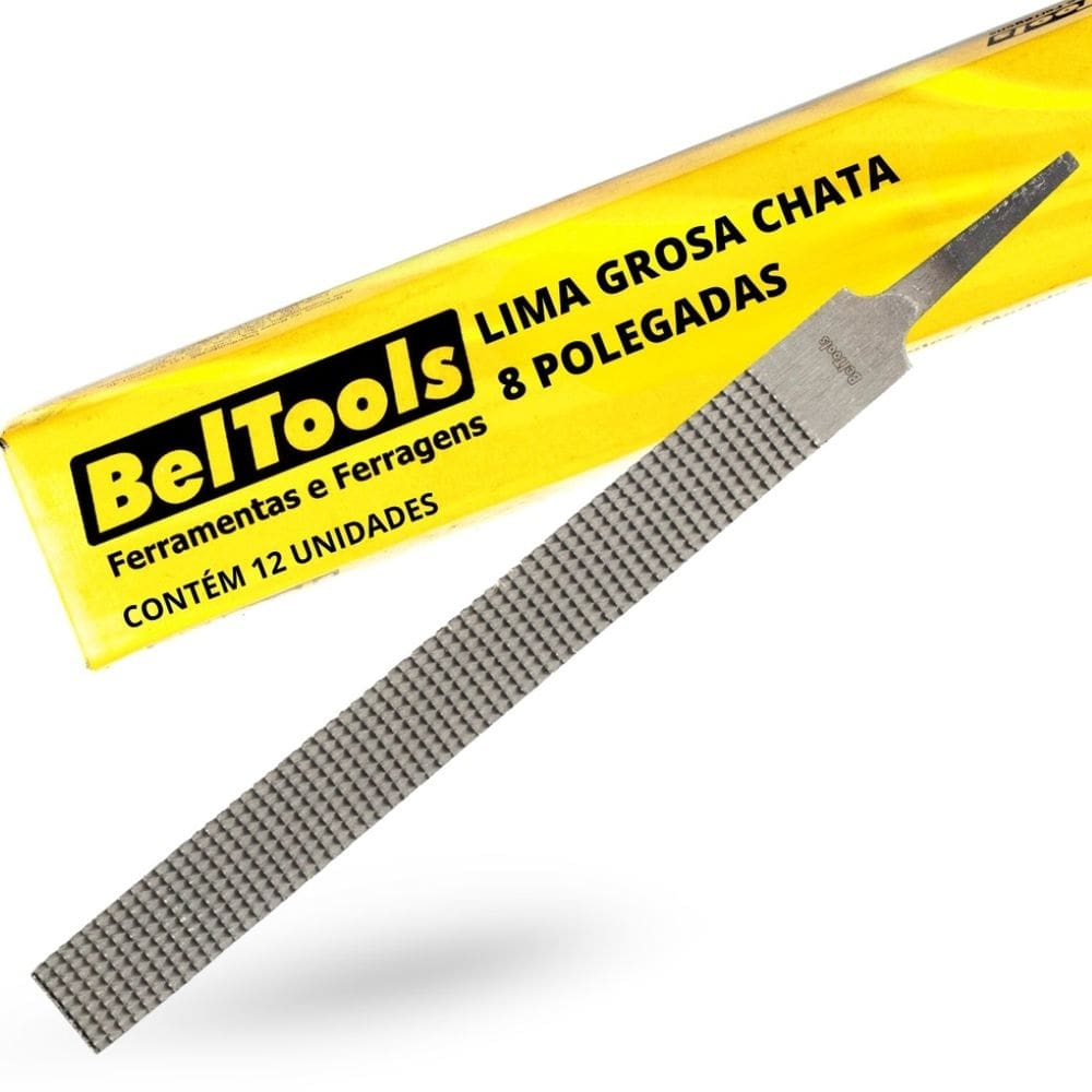 Kit C/ 12 Lima Grosa Chata 8 Pol Beltools