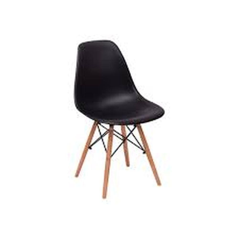 Cadeiras Charles Eames Wood Dkr Eiffe Preto