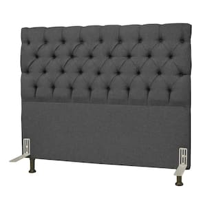 Cabeceira Cama Box Casal King 195cm Cristal Cinza