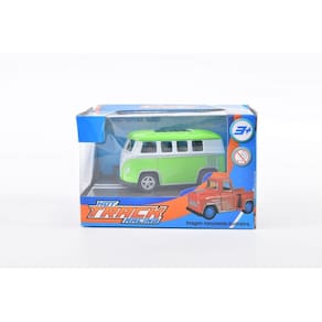 Veiculo de Metal Pequeno - Hot Track Racing  - Kombi Verde TERRACO