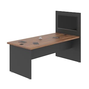 Mesa Com Painel Bot Noce Preto