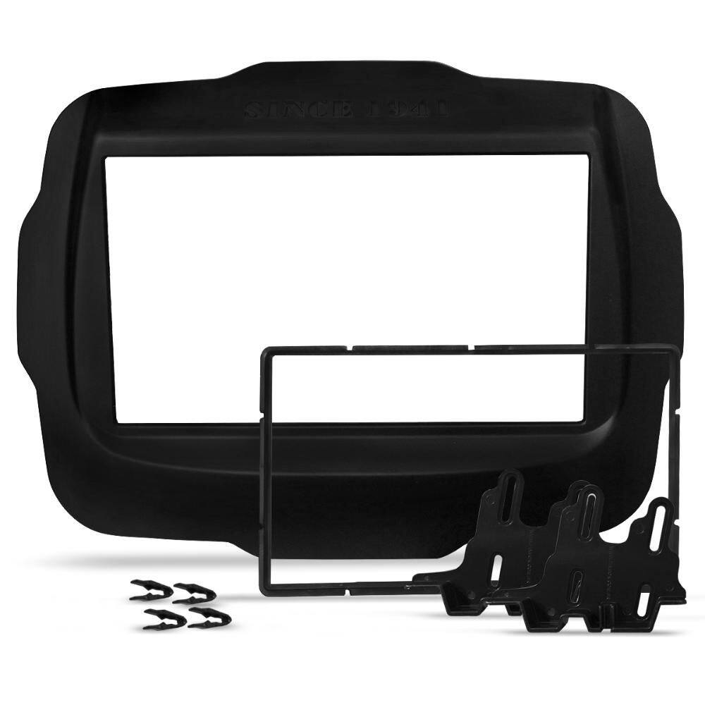 Moldura 2 Din Jeep Renegade 15 23 Pto Padrão JaponêsChinês