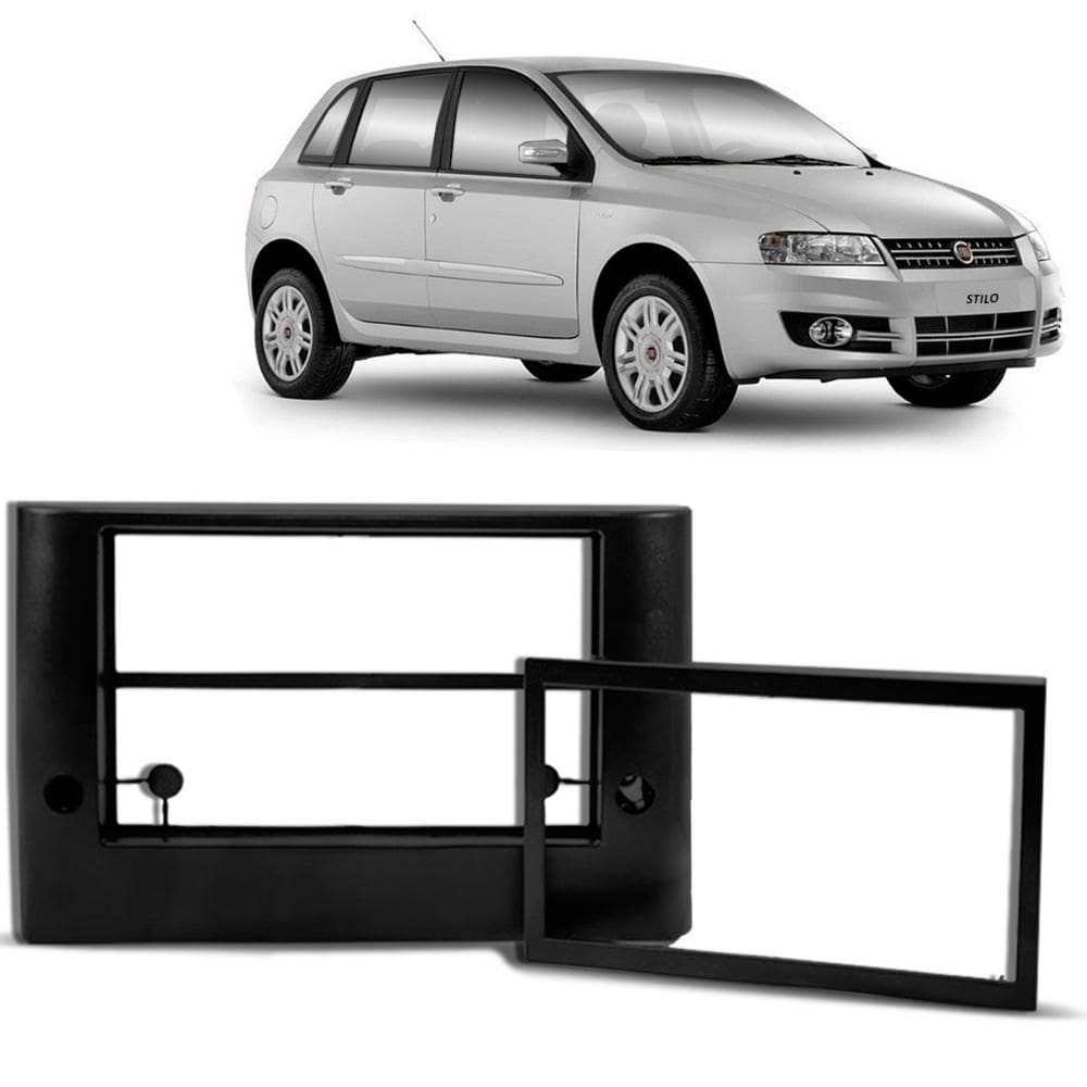 Moldura 2 Din Stilo 2003 2010 Pto Padrão Japonês e Chinês