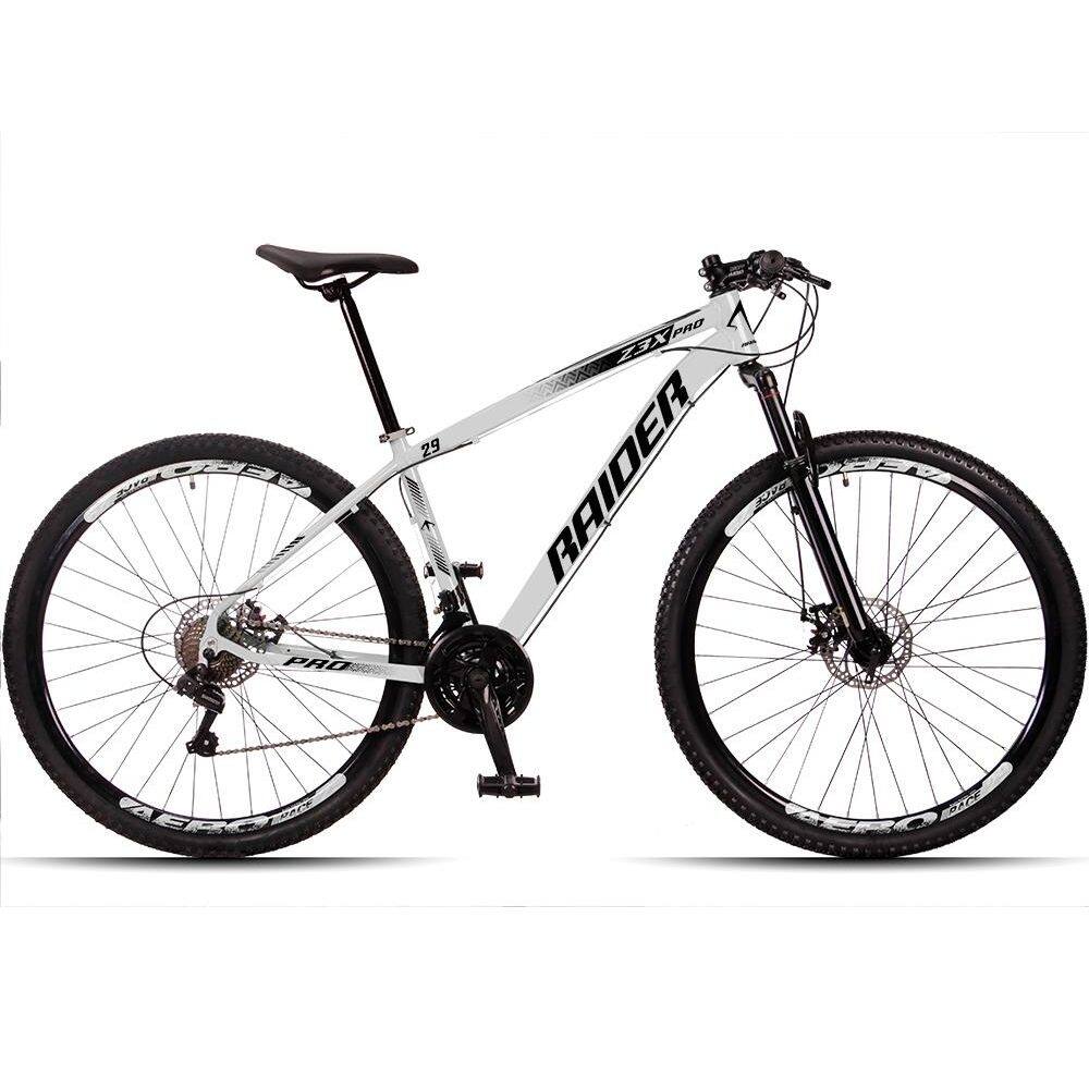 Bicicleta Raider Z3x Disc H Aro 29 Susp. Dianteira 24 Marchas - Branco/preto