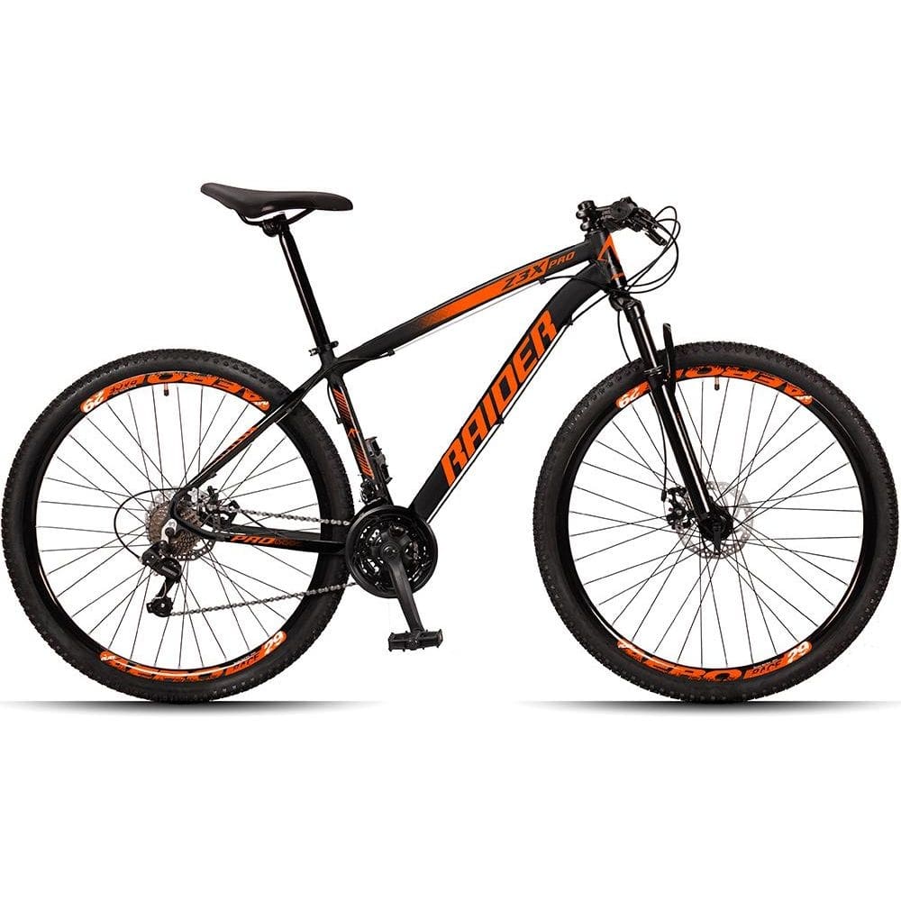 Bicicleta Raider Z3x Disc H Aro 29 Susp. Dianteira 24 Marchas - Laranja/preto