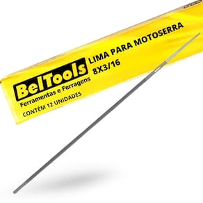 Kit C/ 12 Lima P/ Motoserra 8x3/16 Beltools