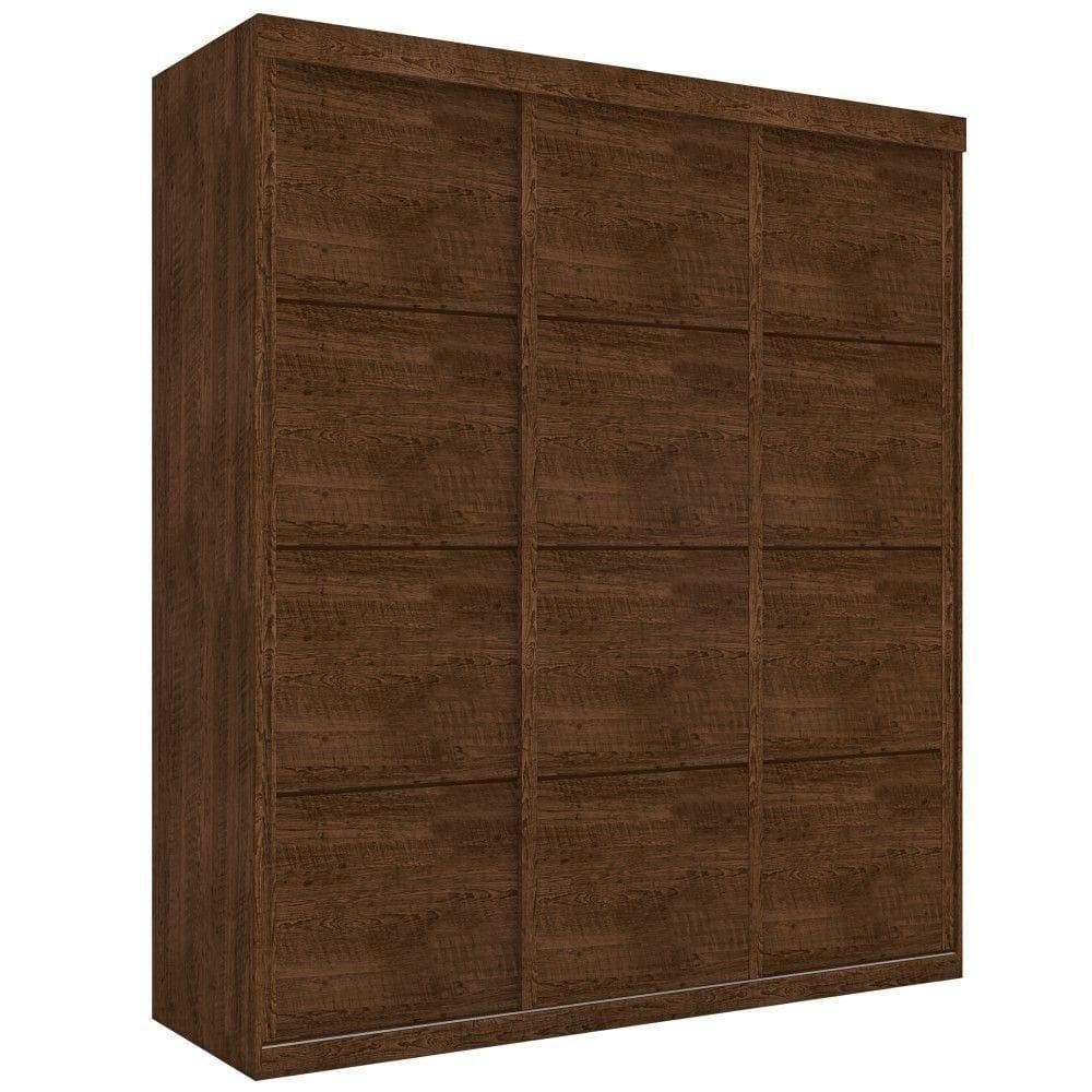 Roupeiro Casal Três Portas Correr Veneza Malbec