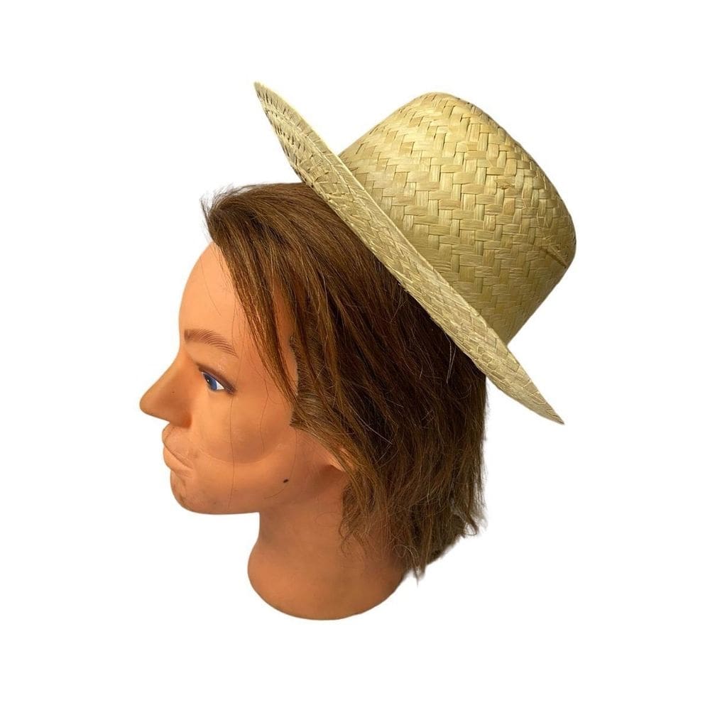 Kit 5 Chapéus De Palha Caipira Festa Junina 28,5Cm