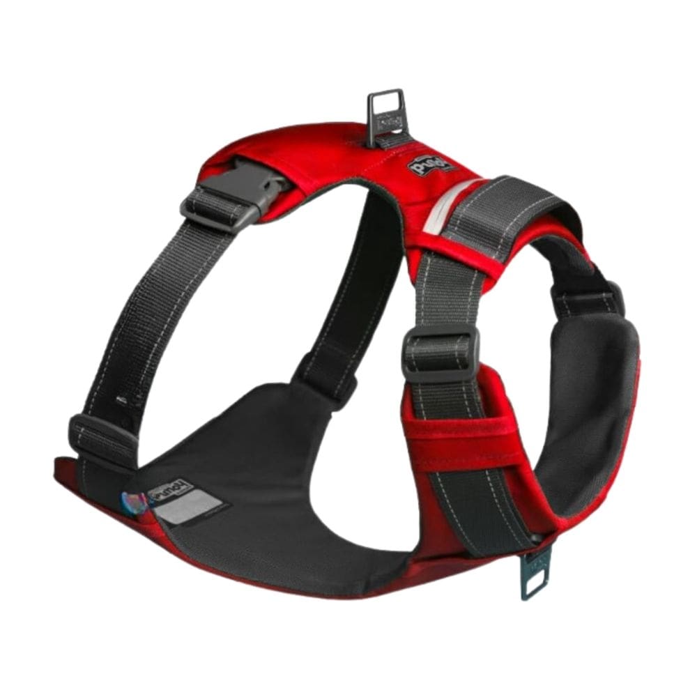 Peitoral Boulder Adventure Harness Com Bolsos Para Cães Grande - Vermelho