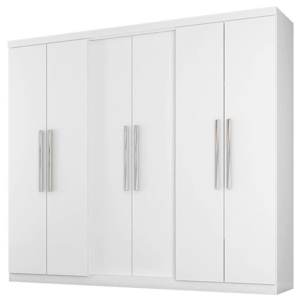 Guarda Roupa Casal Prime 6000 Branco – Araplac