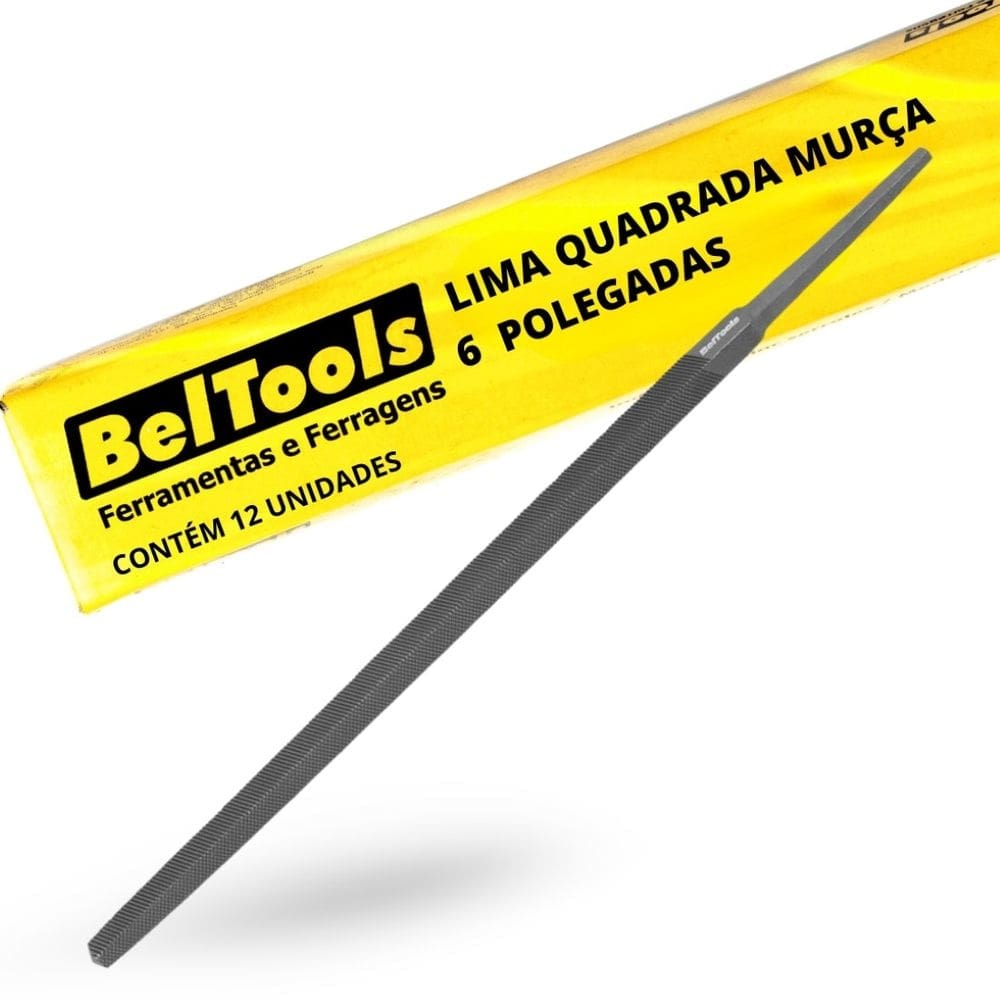 Kit C/ 12 Lima Quadrada Murça 6 Pol Beltools