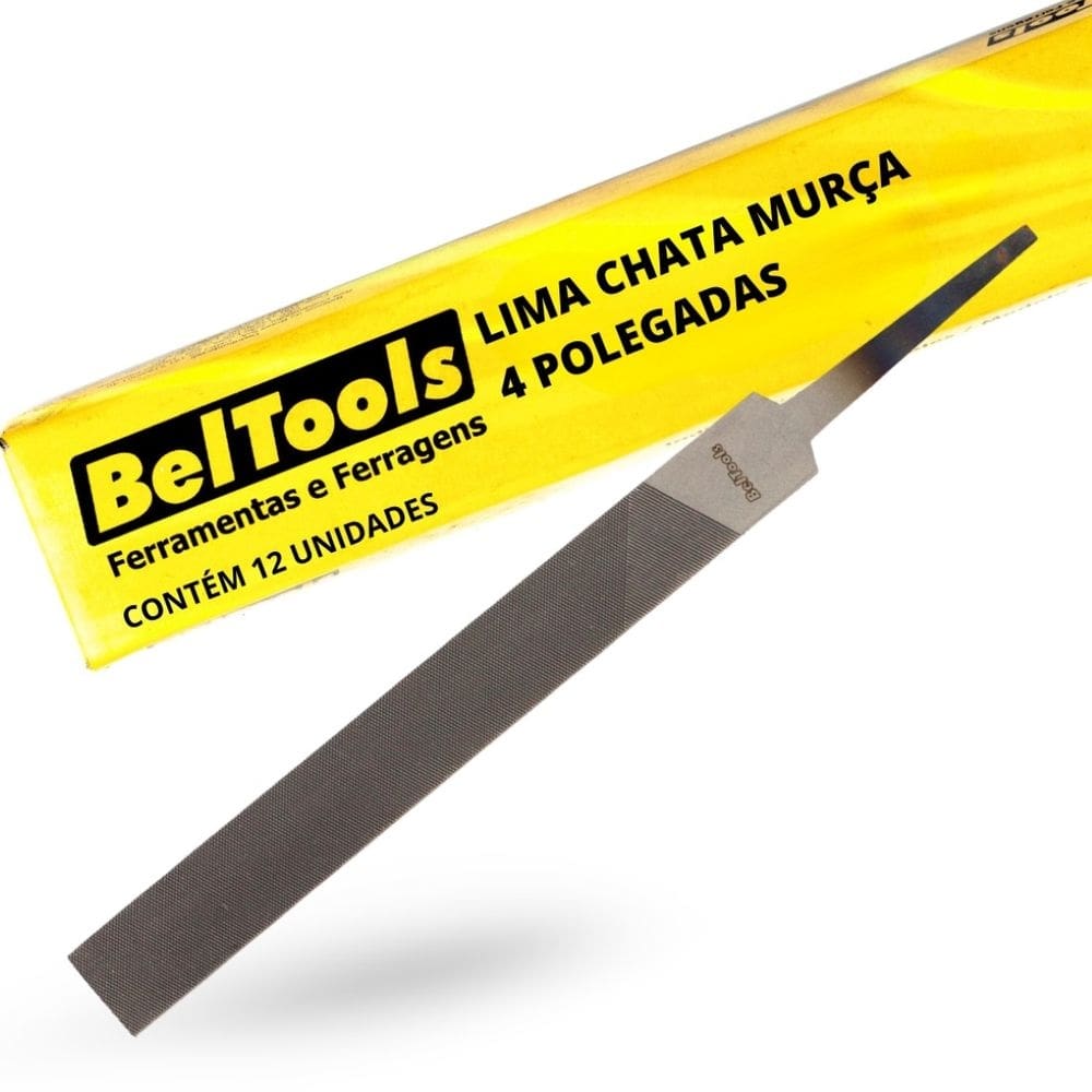 Kit C/ 12 Lima Chata Murça 4 Pol Beltools