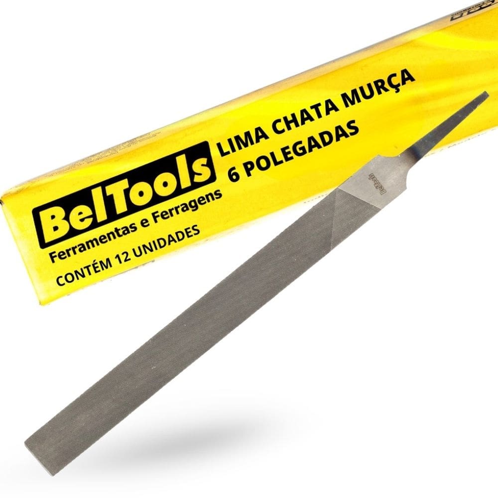 Kit C/ 12 Lima Chata Murça 6 Pol Beltools