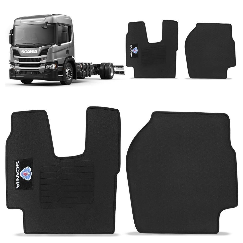 Jogo Tapete Borracha Pvc Truck Scania P340 2005 2010 2 Peças
