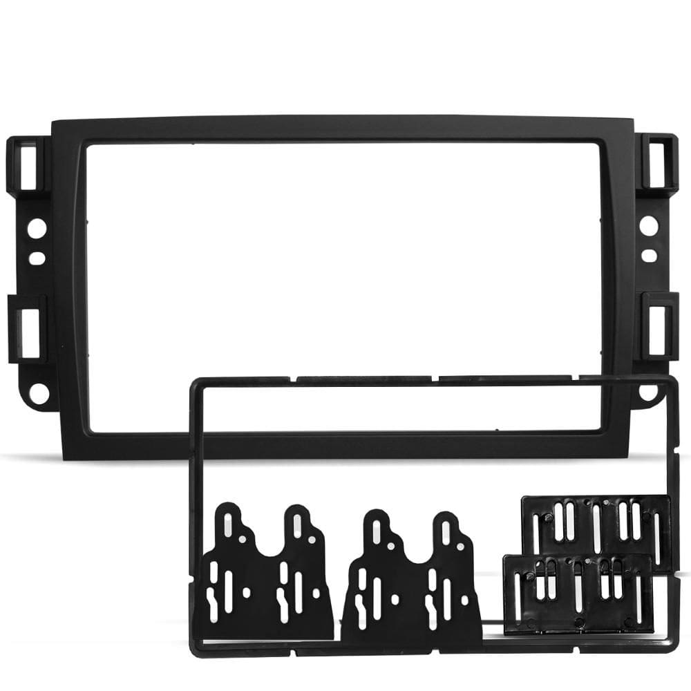 Moldura 2 Din Captiva 2008 2015 Pto Padrão Japonês e Chinês