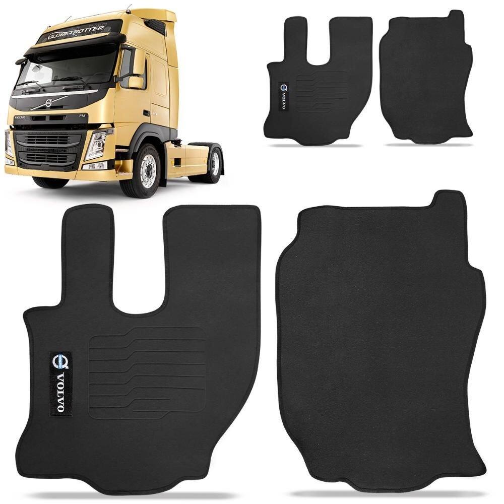 Jogo Tapete Borracha Pvc Truck Volvo FM 2000 a 2016 2 Peças