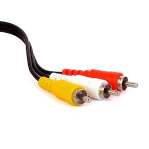 Cabo áudio E Vídeo 3 Rca X 3 Rca - 30 Metros
