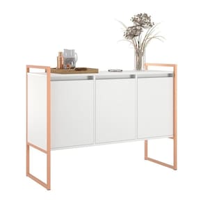Armario Industrial 3 Portas Branco Cobre