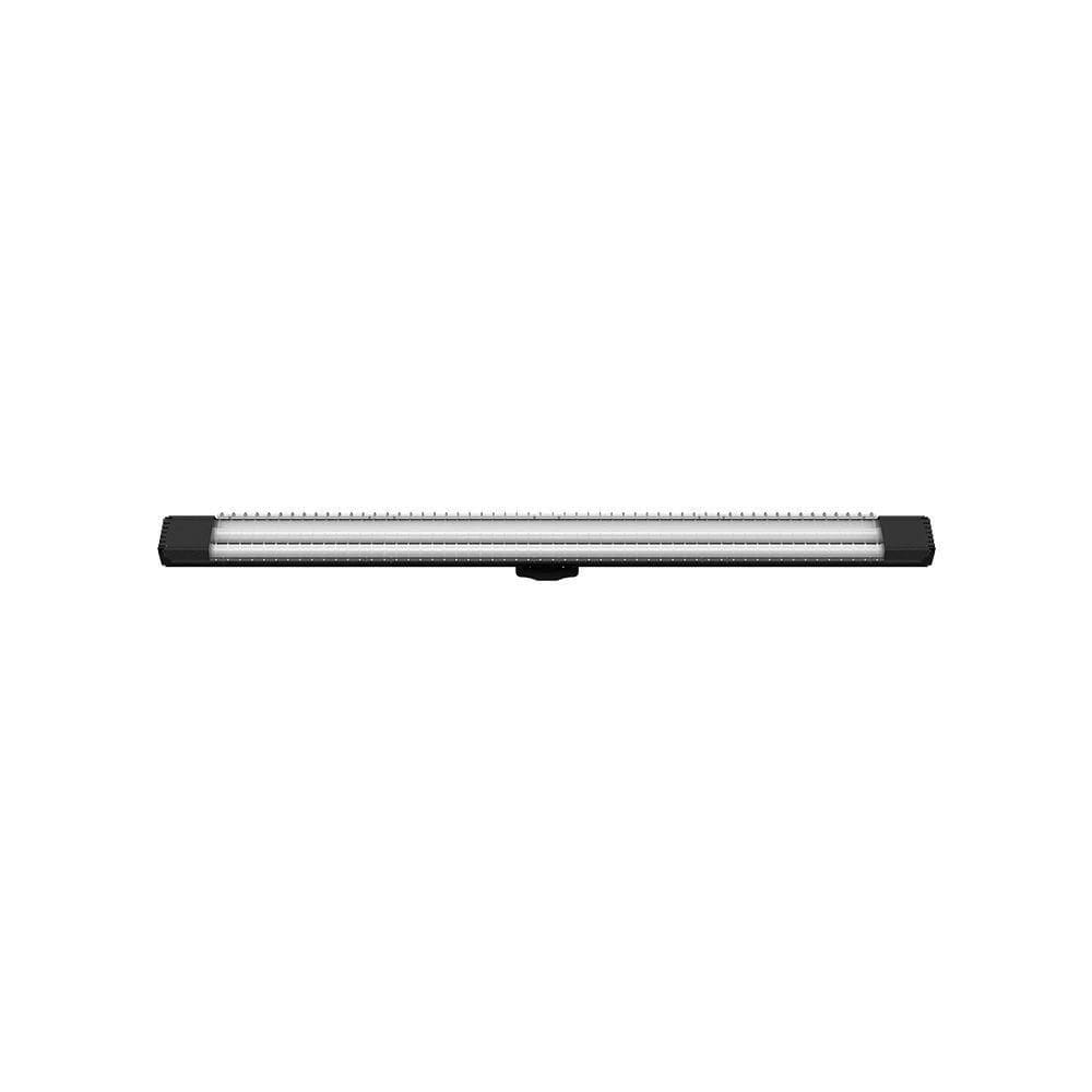 Luminária Sobrepor Taschibra Lumifácil 120cm C/ 2 Tubo Led 6500k Bivolt Preto