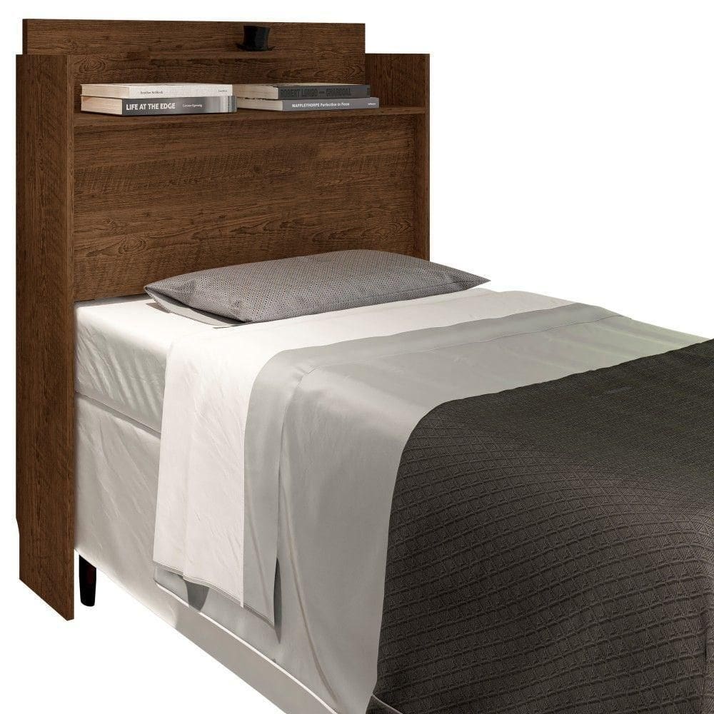 Cabeceira Solteiro Box Charlotte Malbec