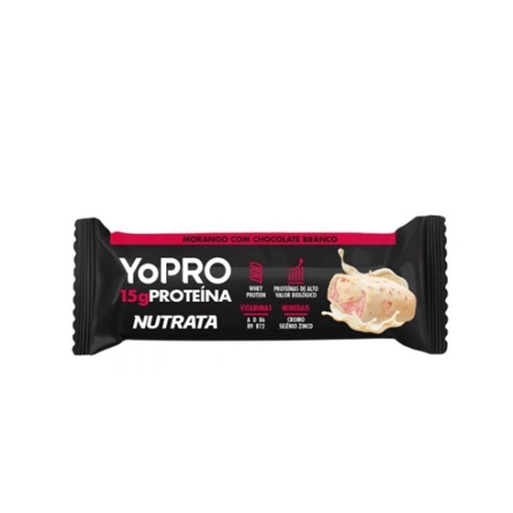 Yopro Morango Com Chocolate Branco 55g