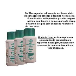 12 unid Gel Massageador PTD Com Sebo De Carneiro Apinil
