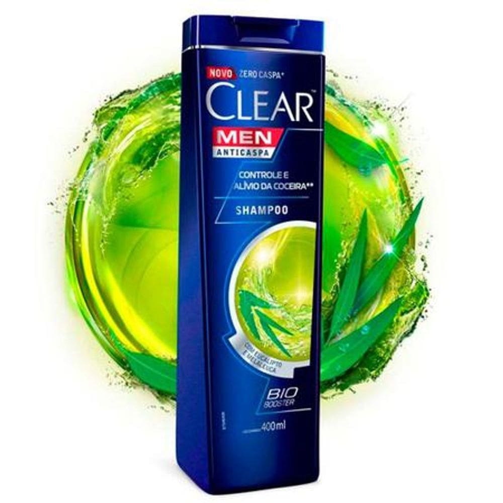 Clear Anticaspa Sh.men Cont Coceira 400ml