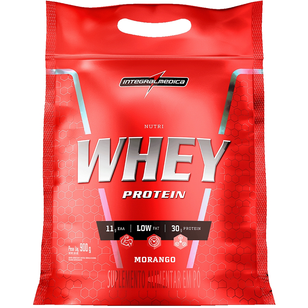 Nutriwhey Protein Morango 907g Refil