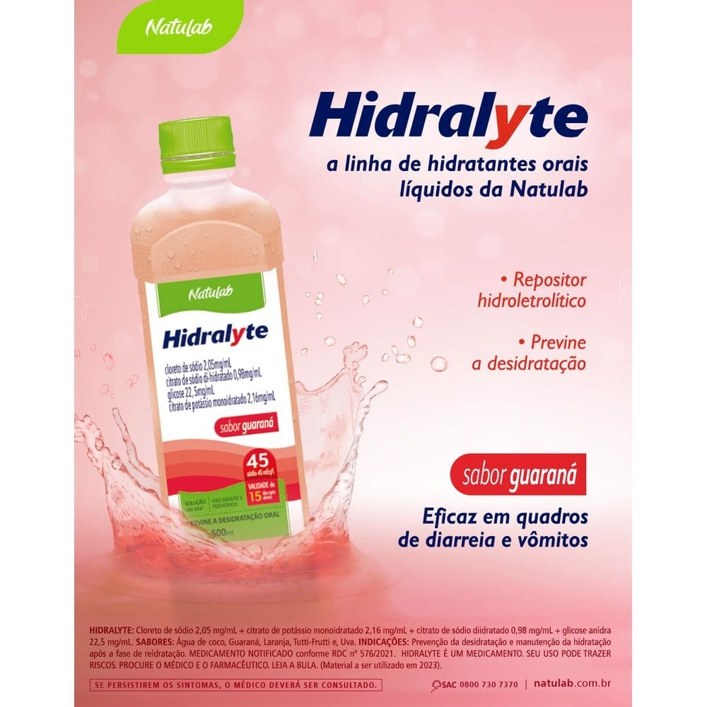 Hidralyte 45 Guarana 500ml
