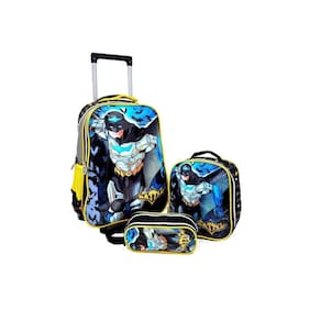 Kit Infantil Escolar Batt Carrinho Estojo Lancheira Trmica