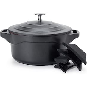Panela Caçarola Cerâmica 20cm Le Cook 2,6 Lt Indução Black