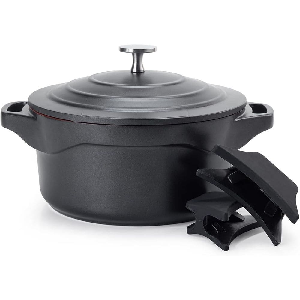 Panela Caçarola Cerâmica 28 Cm Le Cook 7,2 Lt Indução Black