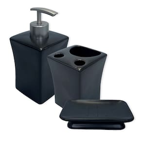 Kit Completo De Acessórios Para Banheiro Lavabo Porcelana