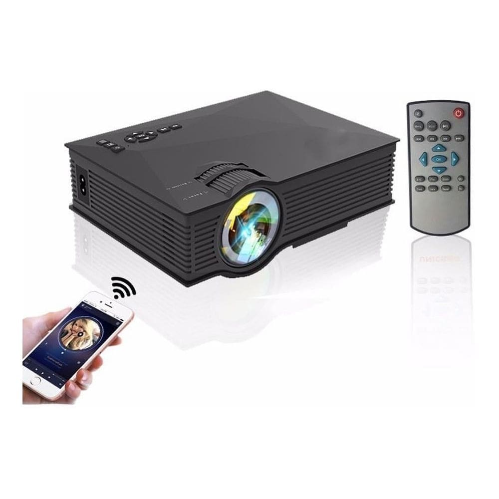 Unic Uc68 Mini Projetor Portátil Wifi 1800 Lumens