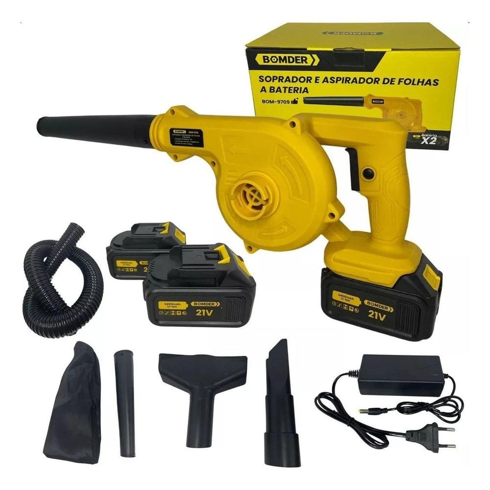 Soprador De Folhas Portátil 48V Aspirador Pó Elétrico 2200W