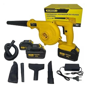 Soprador De Folhas Portátil 48V Aspirador Pó Elétrico 2200W