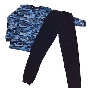 Pijama infantil masc soft Vrasalon azul/marinho