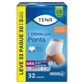 Roupa Íntima Tena Pants Dermacare G/EG com 32 Unidades