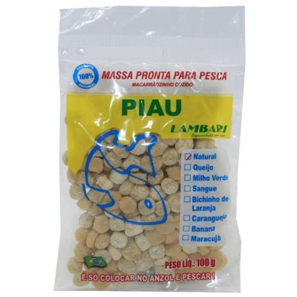 Massa Pesca Sabor Natural Isca Para Piau Pesqueiro Rio Lago