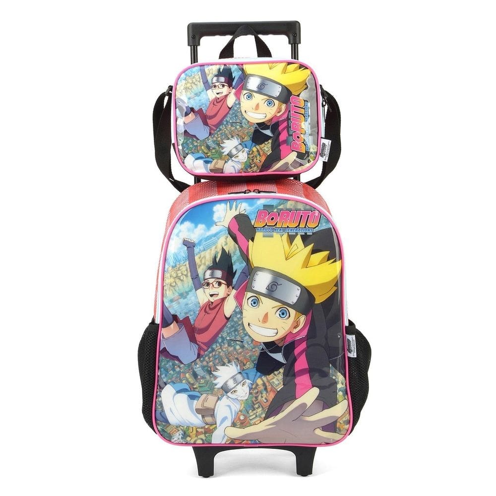 Mochila Rodas Lancheira Escolar Luxcel Boruto Ic38112Br