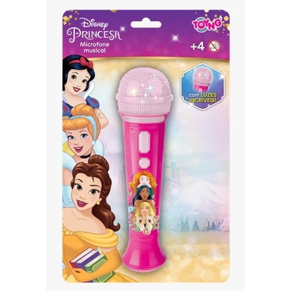 Microfone Karaokê Princesas