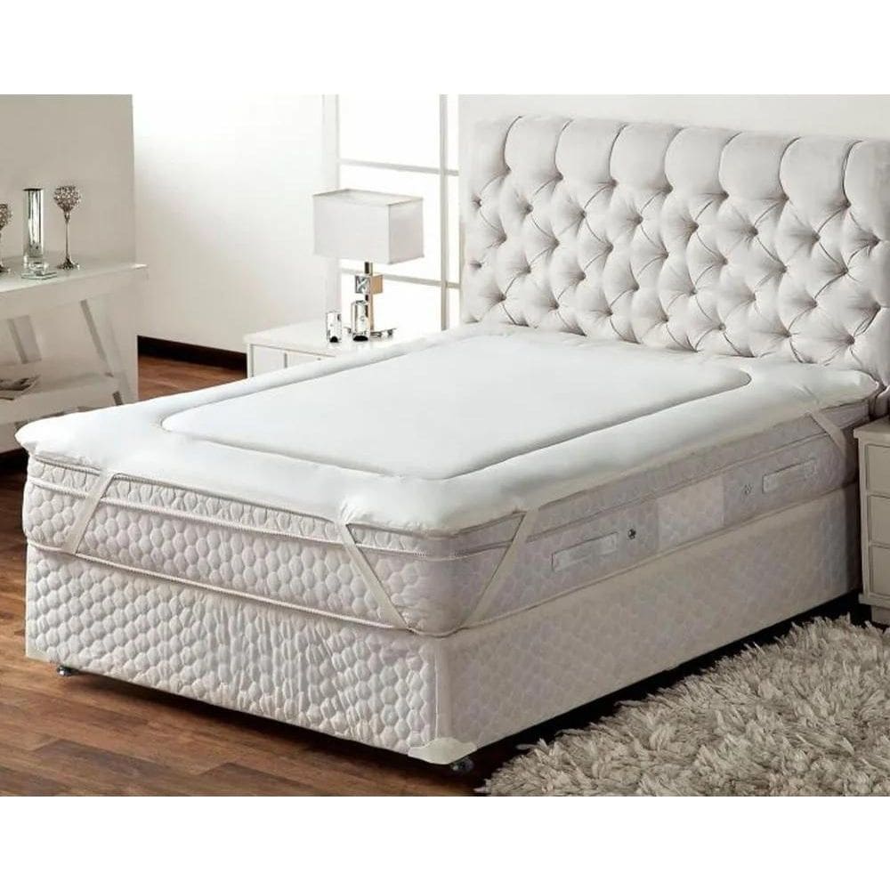 Protetor Colchão Solteiro Pillow Top Toque Aveludado 90X140C