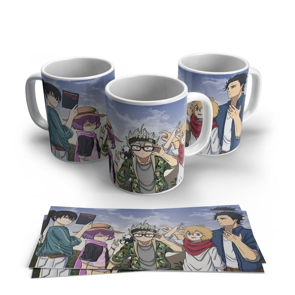 Caneca de Porcela Anime Black Cover Modelo 10
