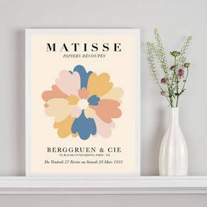 Quadro Poster Matisse - A Flor 24X18Cm