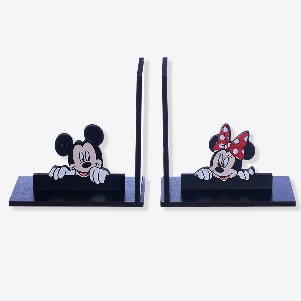 Aparador De Livro Mdf Mickey E Minnie Zona Criativa