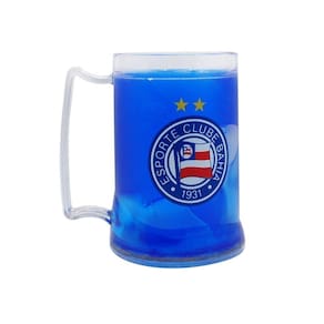 Caneca De Gel Azul Escudo Bahia 1931 Tricolor De Aço