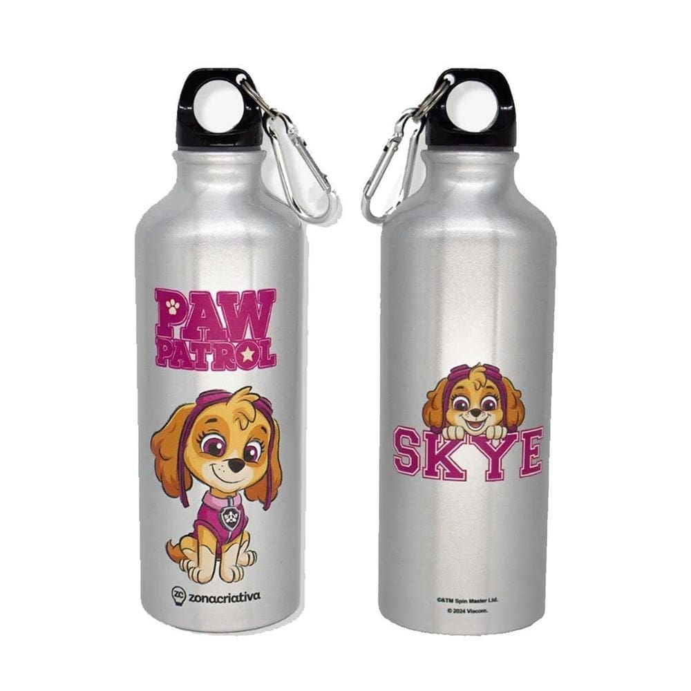 Garrafa Alumínio Mosquetão Skye Patrulha Canina 500 Ml Zona