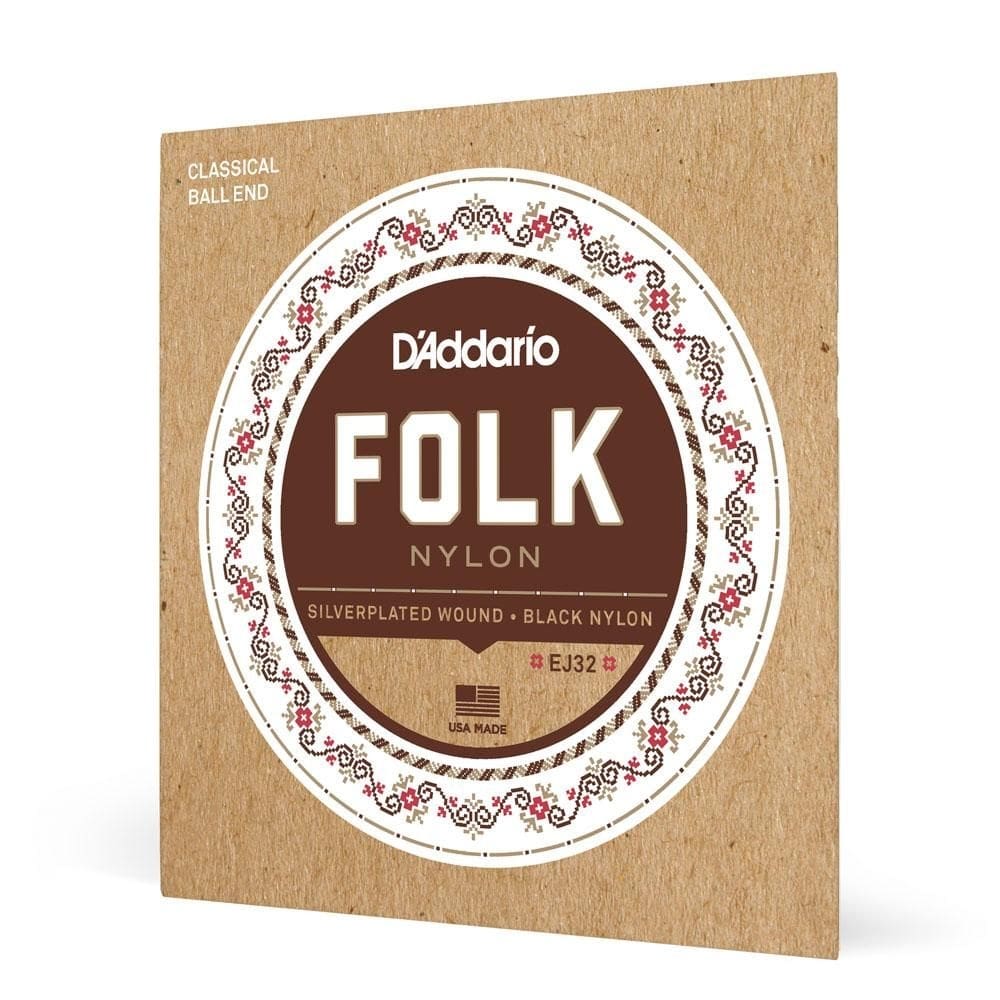 Encordoamento Para Violão Bolinha D Addario Folk Nylon EJ32 [F035]