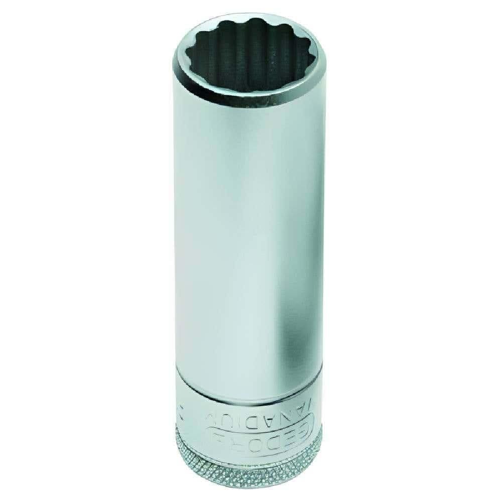 Soquete Encaixe 1/2 POL Estriado Longo 18mm D19L GEDORE